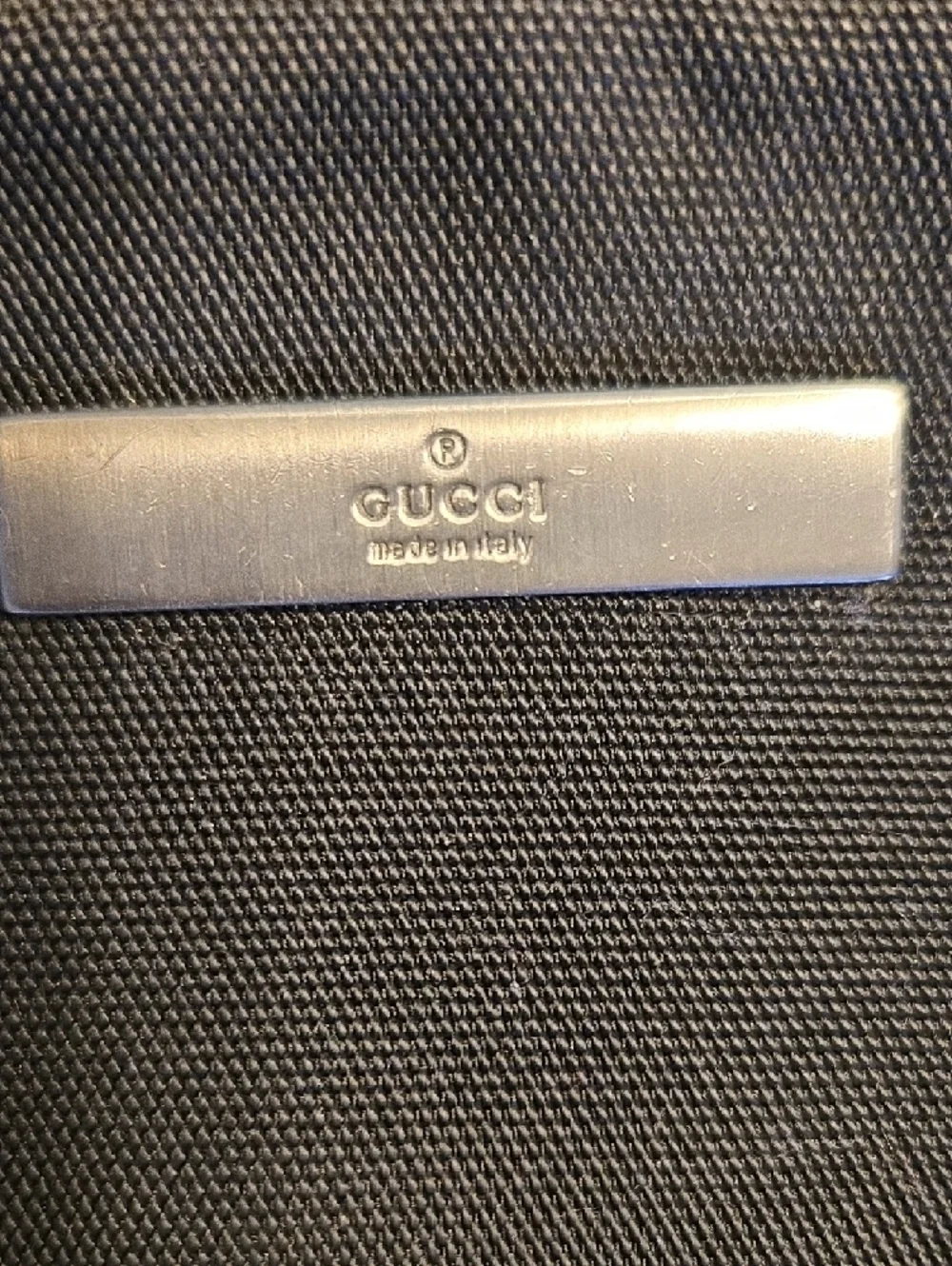 Gucci Black Canvas Crossbody Bag
